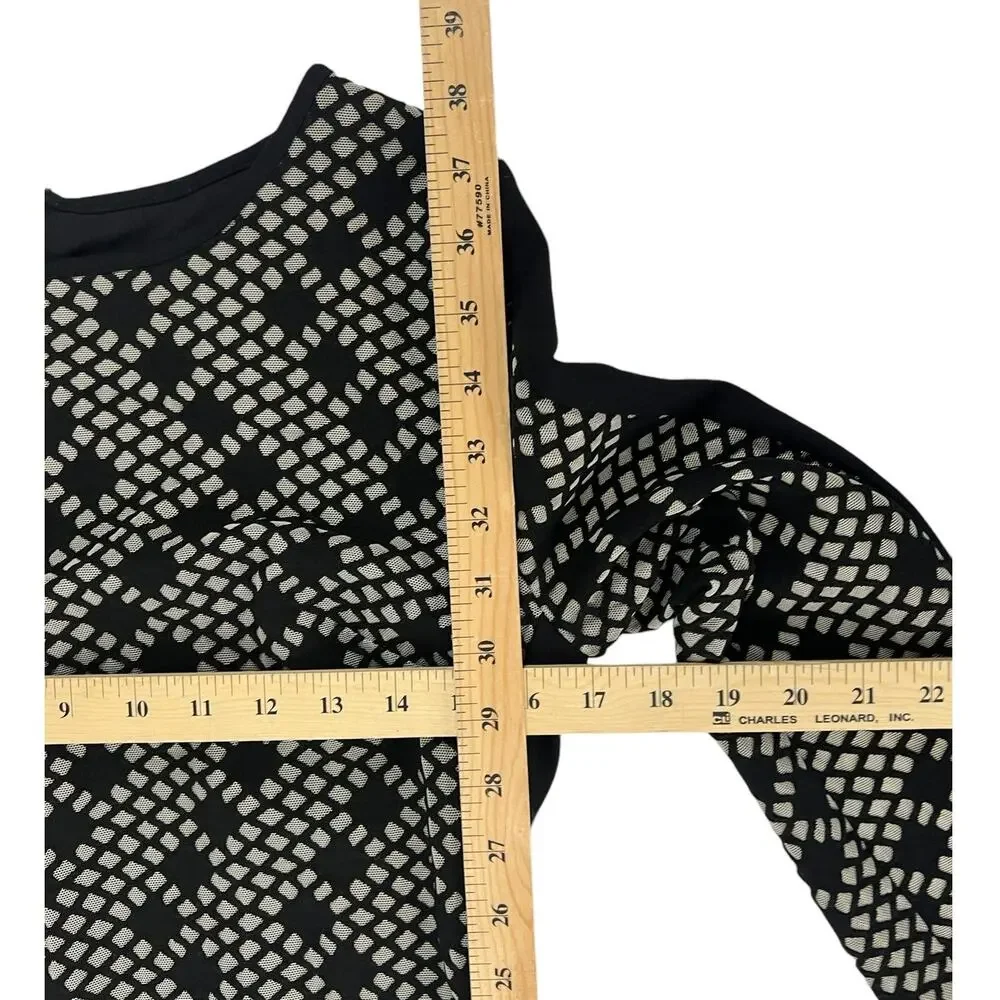 VINCE CAMUTO Long Sleeve Diamond Pattern Midi Dress SZ 10 - Picture 6 of 11